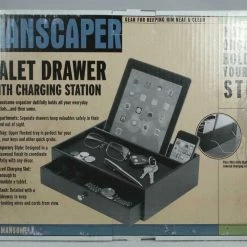 Bargainwizz Home Decor Manscape Valet Drawer With Charging Station