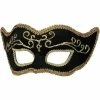 Bargainwizz Black Velvet Mardi Gras Mask Costumes