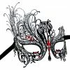 Bargainwizz Costumes Accessories Swan Metal Filigree Laser Cut Masquerade Mask