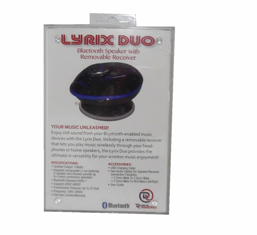 Bargainwizz Electronics, Computer & Office Lyrix Duo Bluetooth Speaker With Removable Receiver 2 Bargainwizz Electronics, Computer & Office Lyrix Duo Bluetooth Speaker With Removable Receiver
