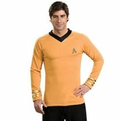 Bargainwizz Costumes Star Trek Classic Gold Costume