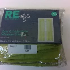 Bargainwizz Home & Garden Re Style Room Essentials Crinkle Voile Window Sheer