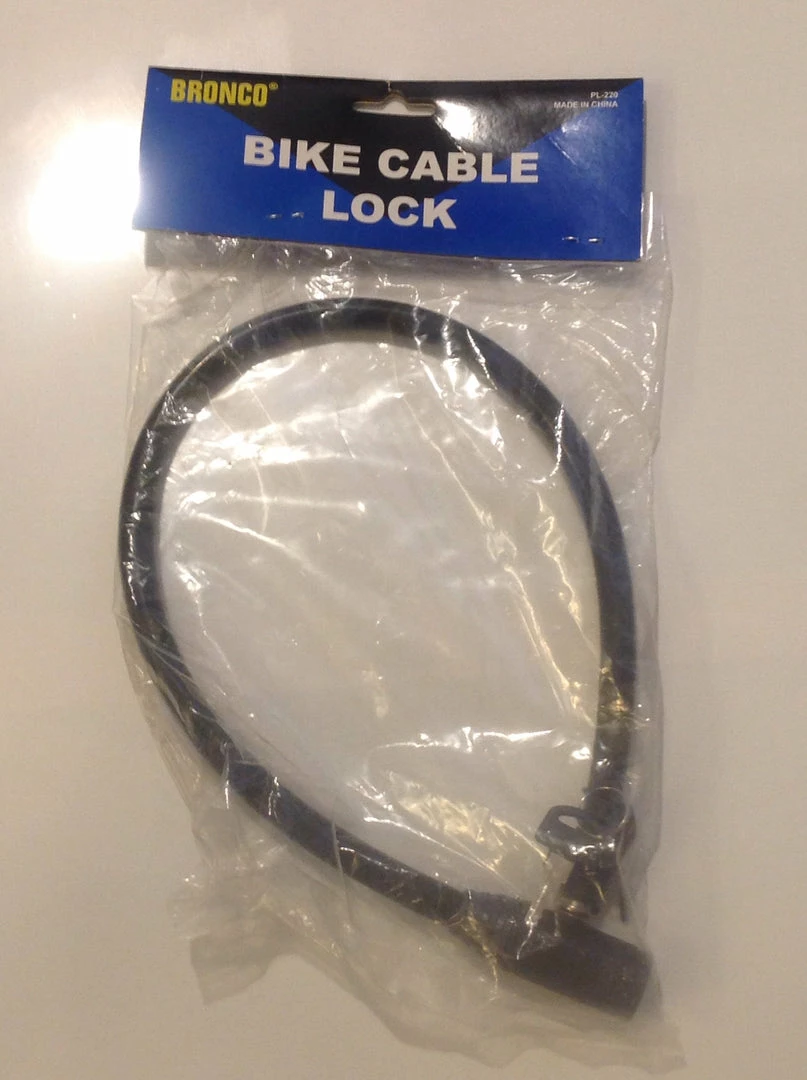 Bargainwizz Bronco Bike Cable Lock 1 Bargainwizz Bronco Bike Cable Lock