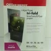 Bargainwizz Office Depot Brand Double-Sided Presentation Paper, Matte, Tri-Fold, 8 1/2In. Office Supplies
