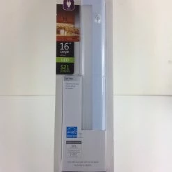 Bargainwizz GE 16 In. Plug-In Linkable Under Cabinet Fixture, White Lighting