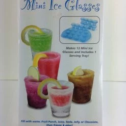 Bargainwizz Kitchen Urban Trend 10313 12 Mini Ice Glasses With Serving Tray