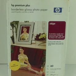 Bargainwizz HP Premium Plus 4 X 6 High Gloss Photo Paper Borderless (60 Sheets)
