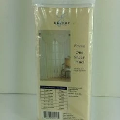 Bargainwizz Ellery Homestyles Curtain Panels Victoria Ivory Sheer 59"x84"