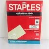 Bargainwizz Staples White Address Labels Siwo100 Laser Ink And Jet 30 Per Sheet 750 1"x 2 5/8" Office Supplies